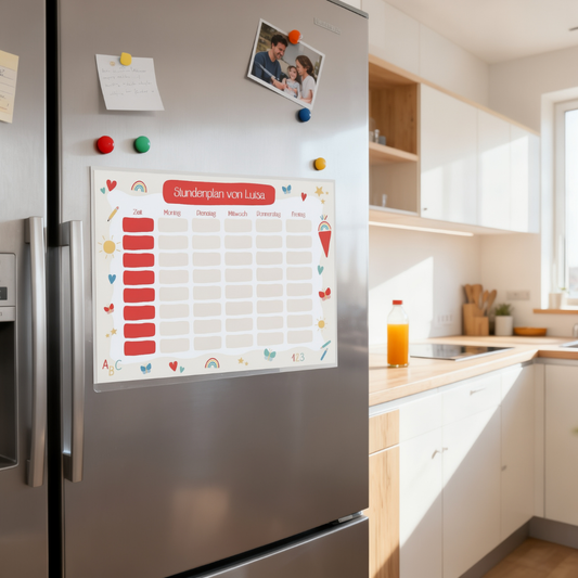 Abwischbarer Stundenplan "ABC" | personalisiert