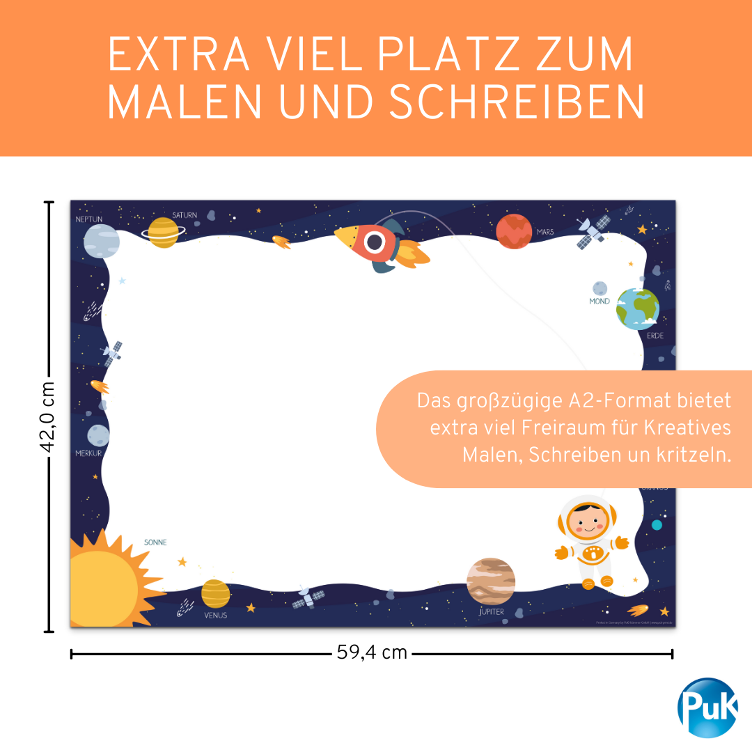 Schreibtischunterlage Weltall