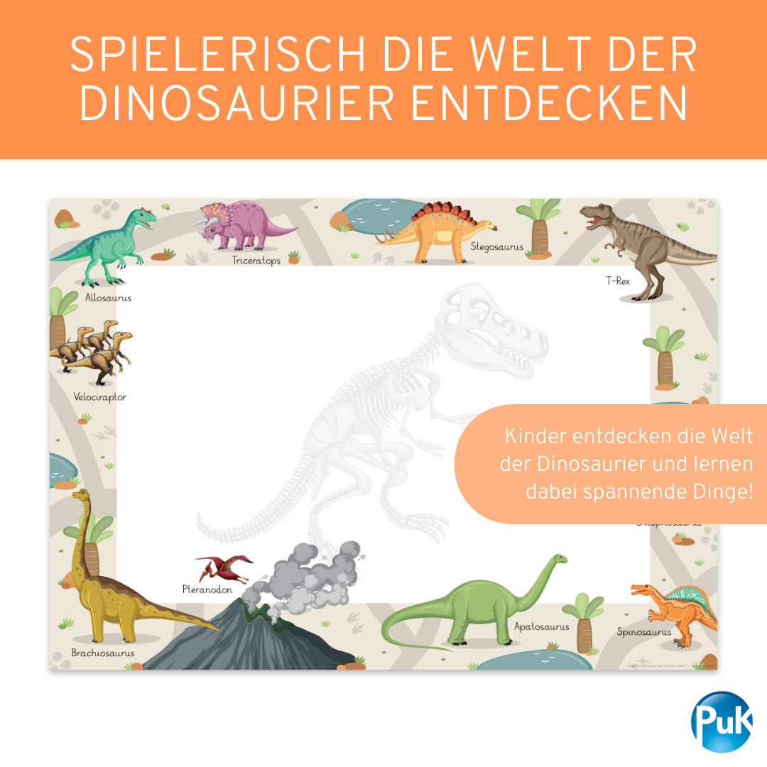 Schreibtischunterlage Dinosaurier