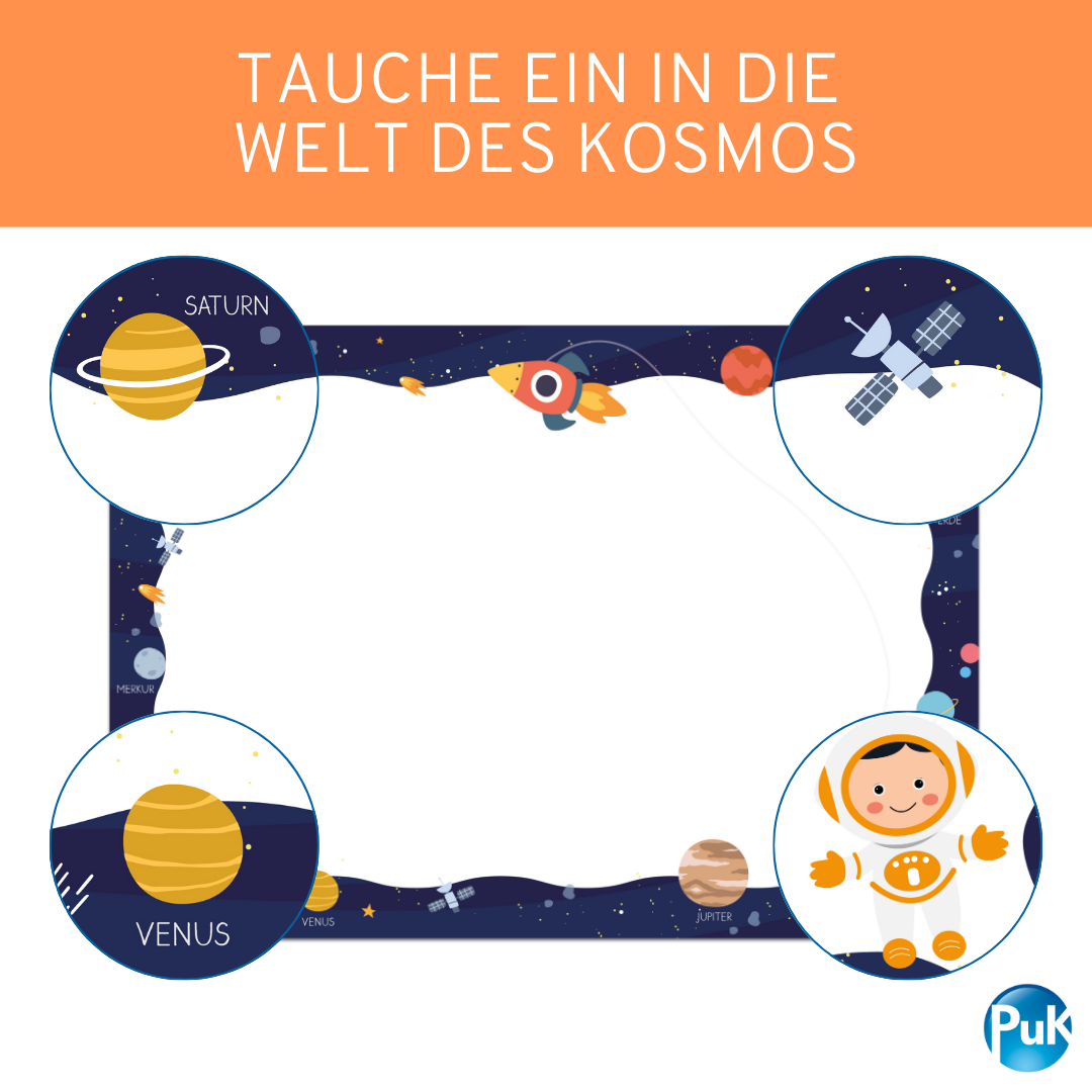 Schreibtischunterlage Weltall