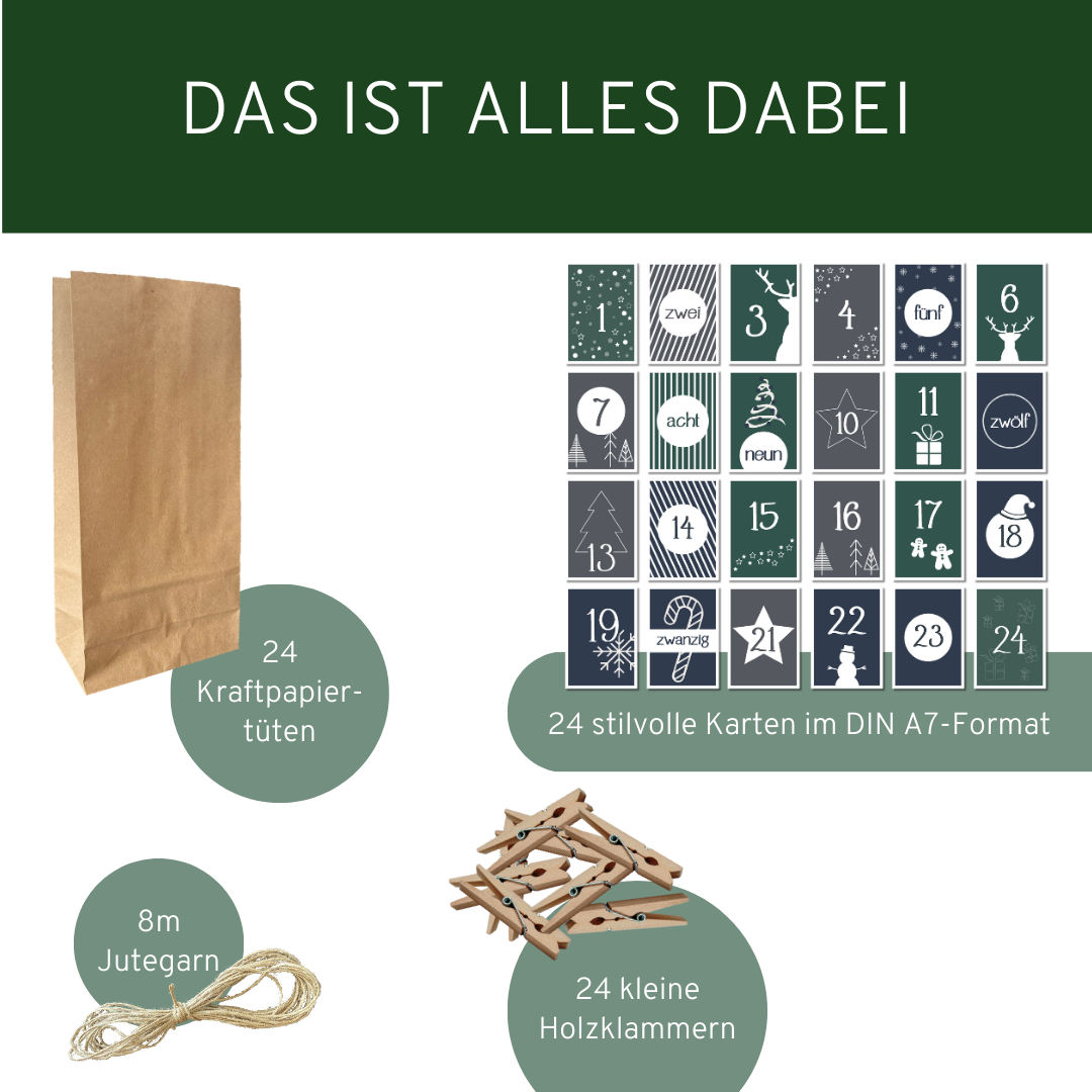 Adventskalender Set "Winterzauber"