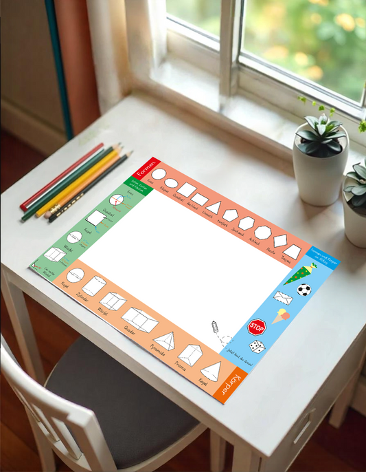 Schreibtischunterlage Körper und Formen