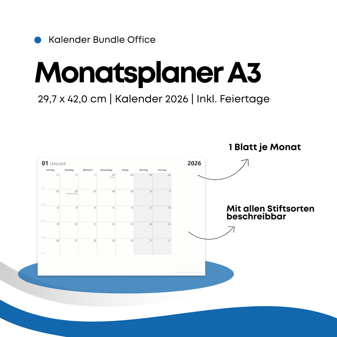 Kalenderbundle "Startklar 2026" - Office
