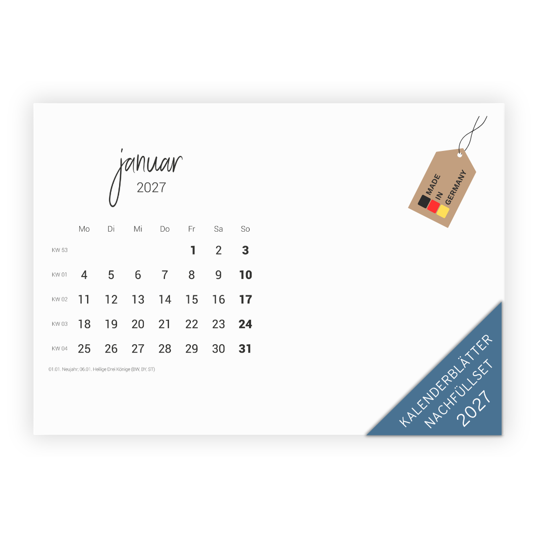 Tischkalender "Unser Jahr" | DIY