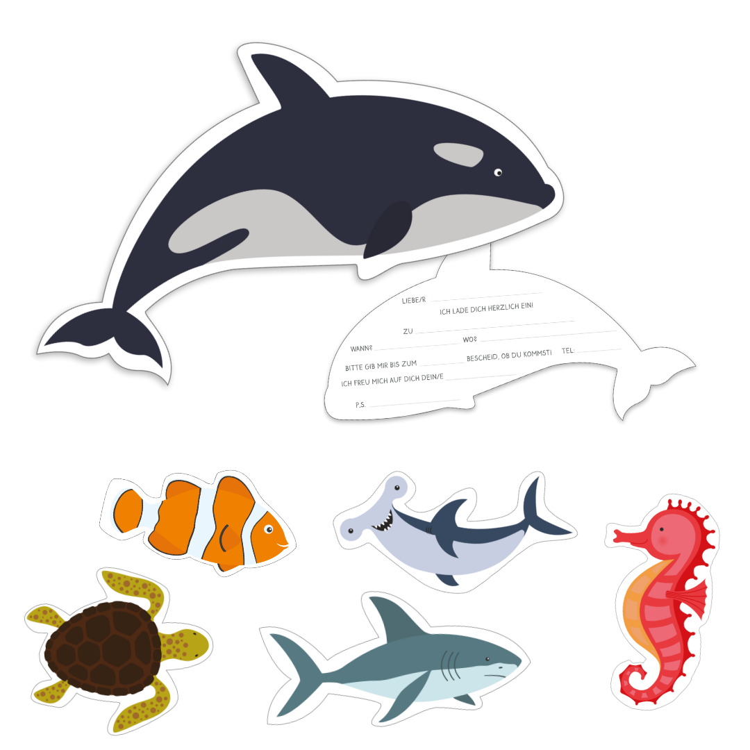Einladungskarten "Ozean"
