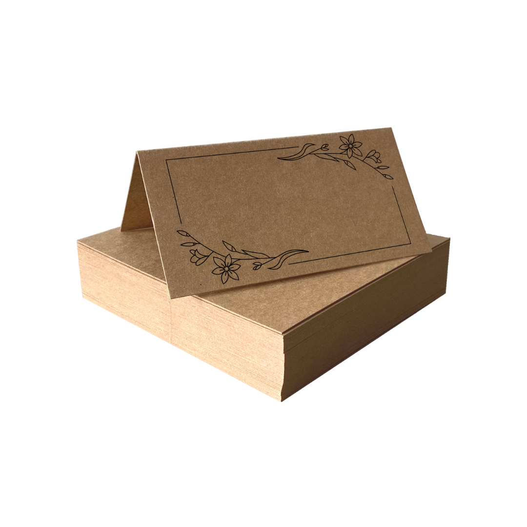 Tischkarten Braun | Design 06K