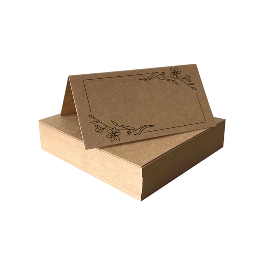 Tischkarten Braun | Design 06K