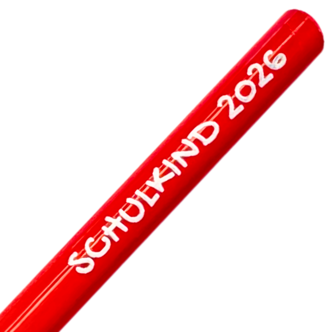 Personalisiertes Karte 'Schulkind 2026' Bleistift | Name & Datum | zur Einschulung