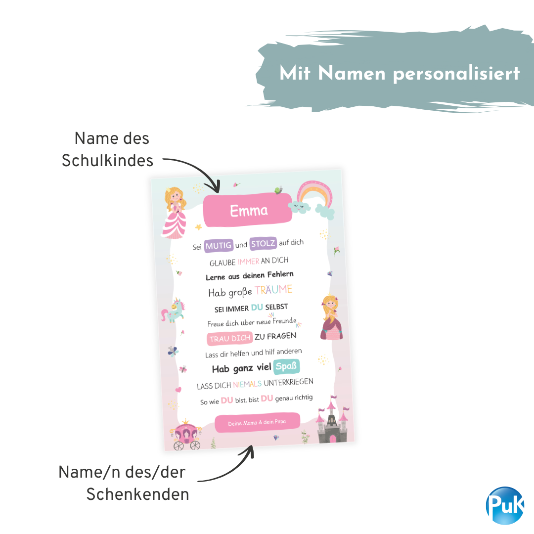 Affirmationsposter "Prinzessin"