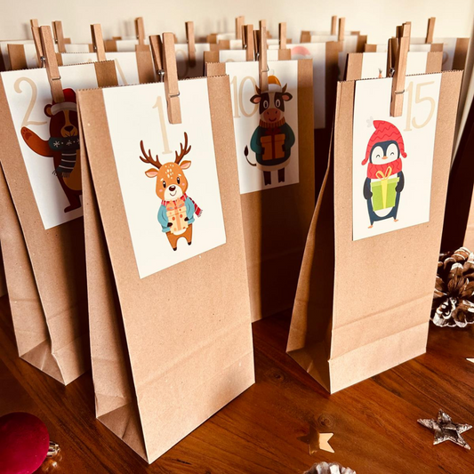 Adventskalender Set "Weihnachtstiere"