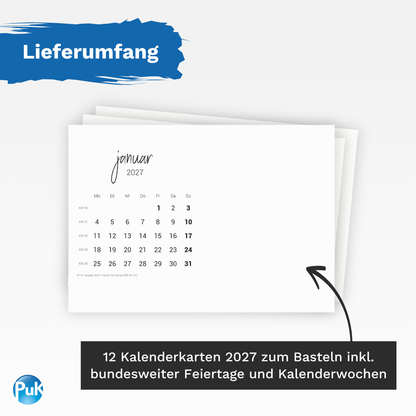 Tischkalender "Unser Jahr" | DIY