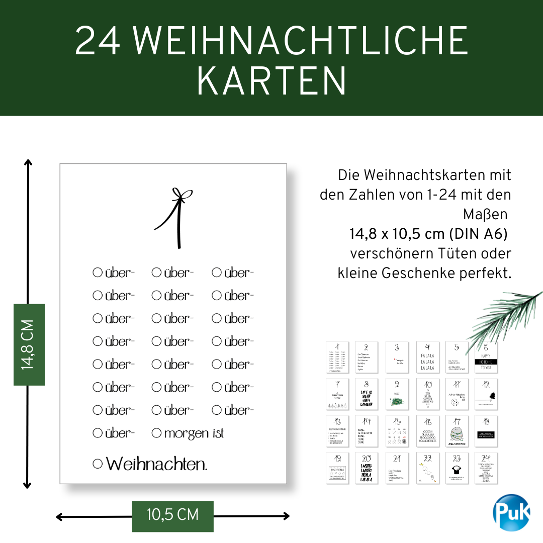 Adventskalender Set "Lustig"
