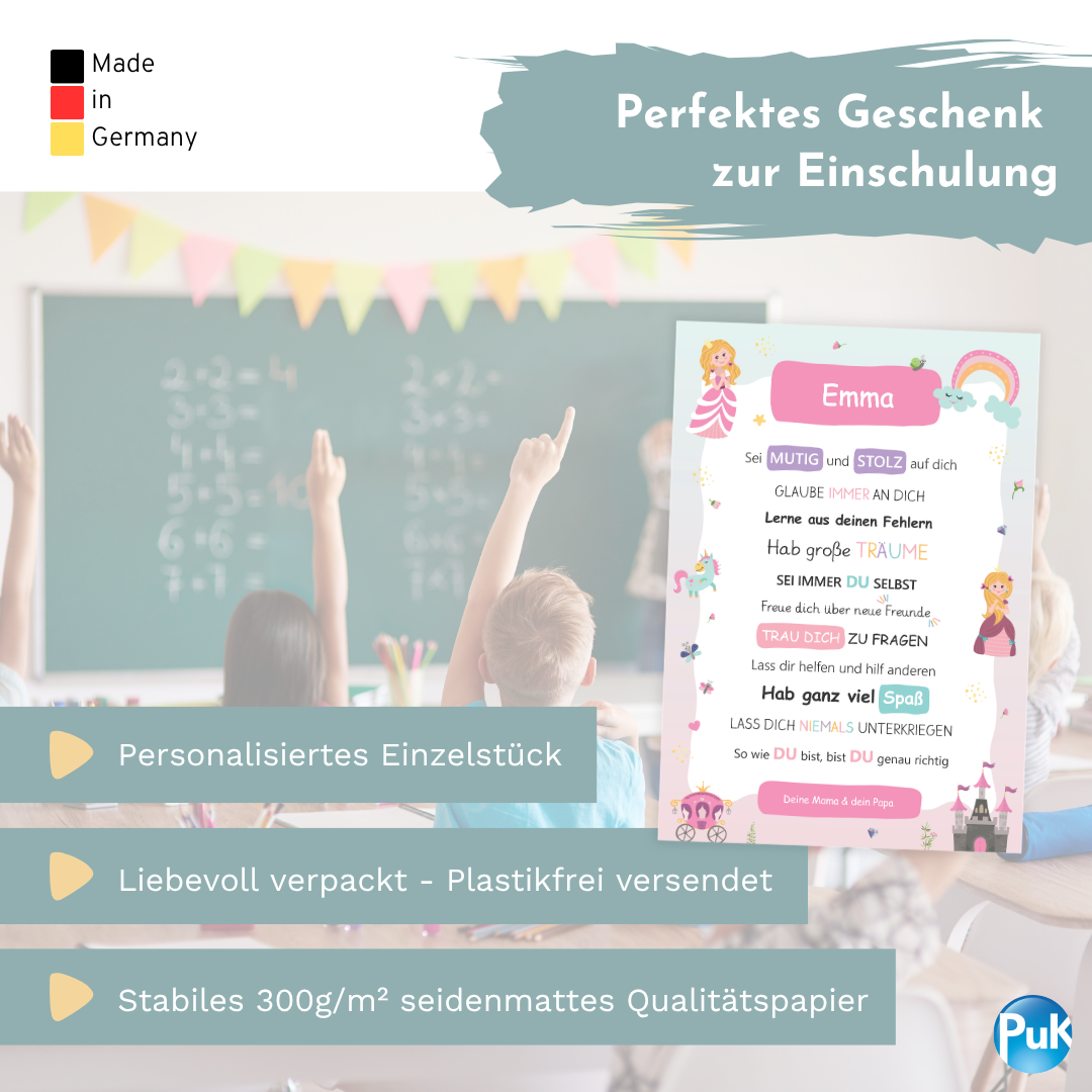 Affirmationsposter "Prinzessin"