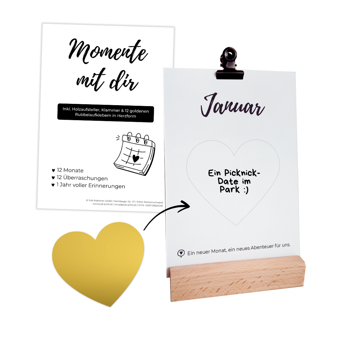 Tischkalender "Momente mit dir"
