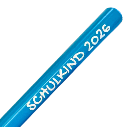 Personalisiertes Karte 'Schulkind 2026' Bleistift | Name & Datum | zur Einschulung