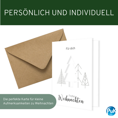 Klappkarte "WEIHNACHTSBÄUME"