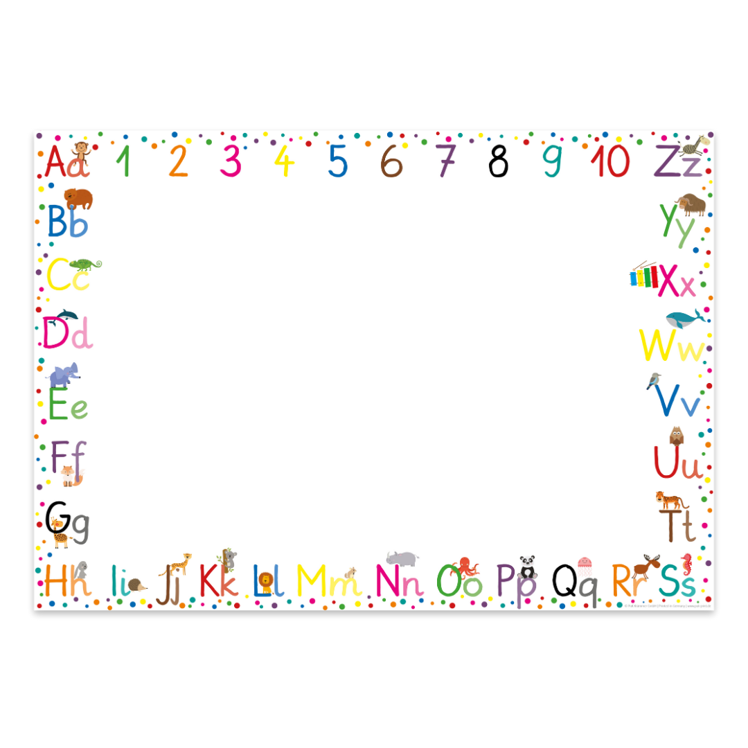 Schreibtischunterlage ABC