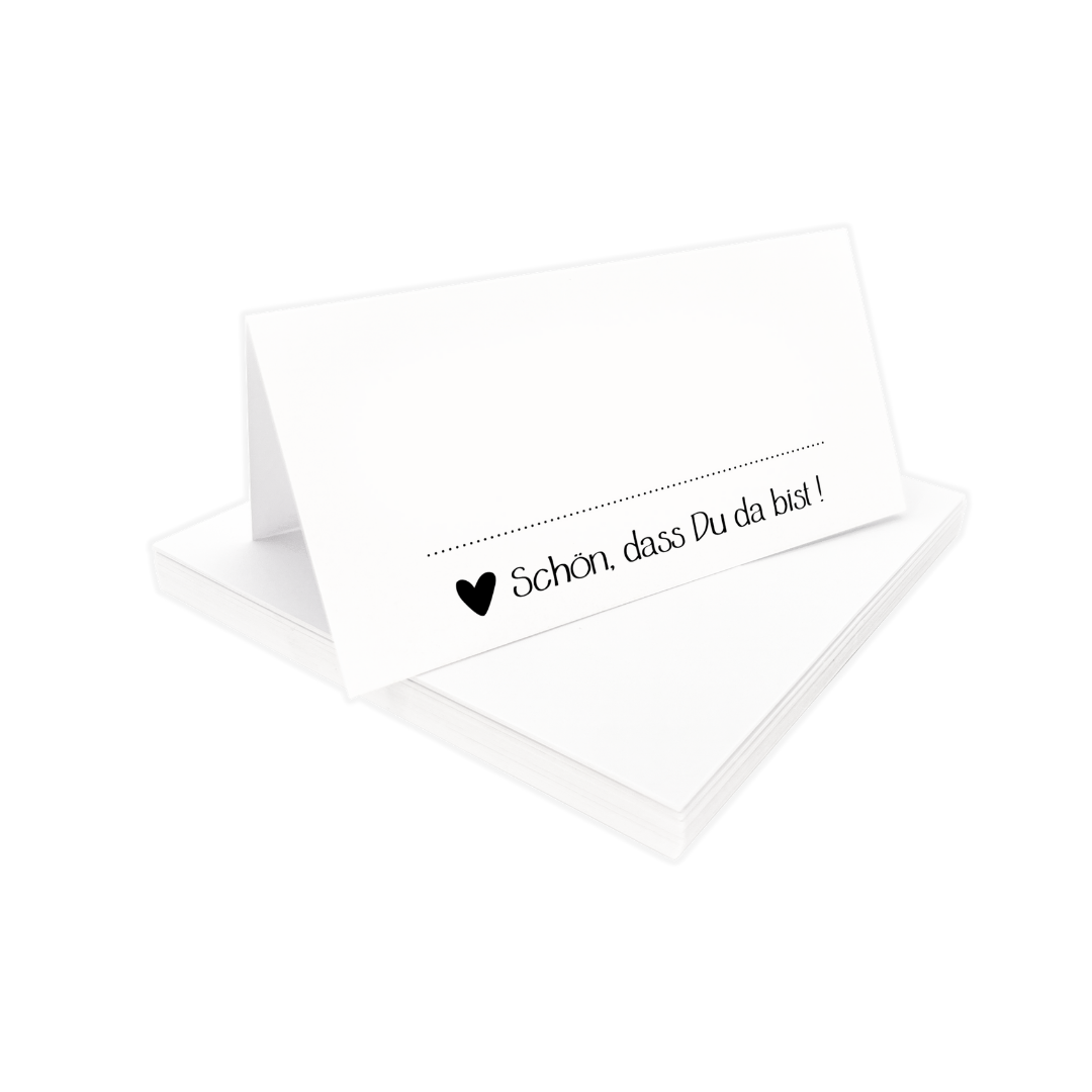 Tischkarten weiß | Design 03