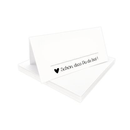 Tischkarten weiß | Design 03