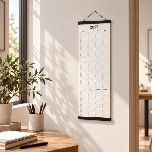 Wandkalender 2027 länglich