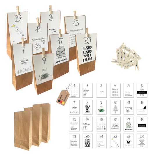 Adventskalender Set "Lustig"
