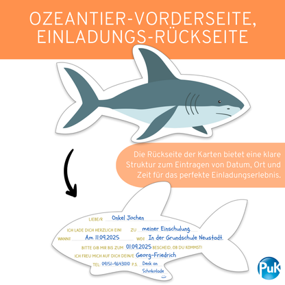 Einladungskarten "Ozean"