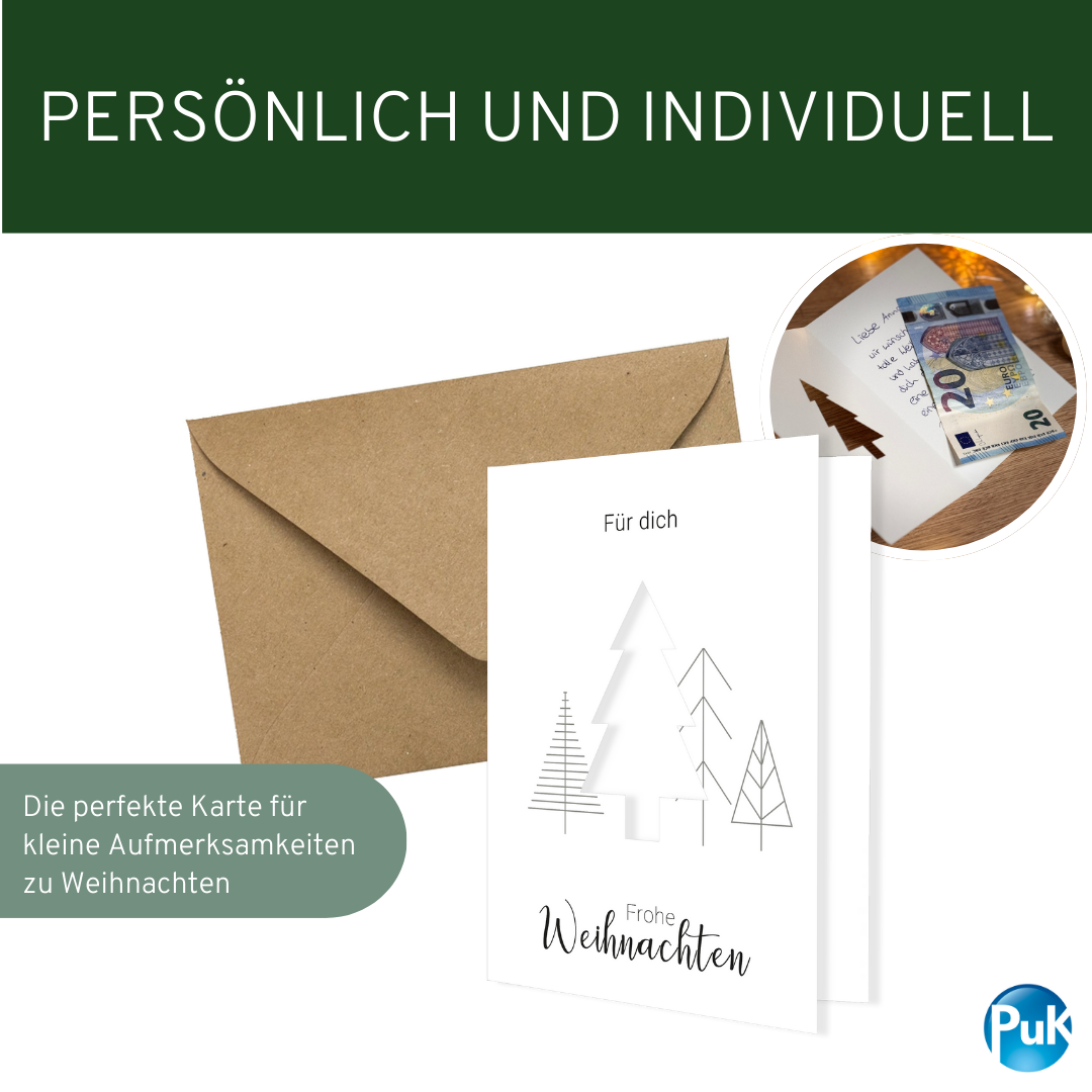 Klappkarte "WEIHNACHTSBÄUME"