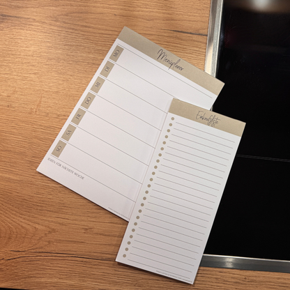 Menüplaner + Einkaufsliste