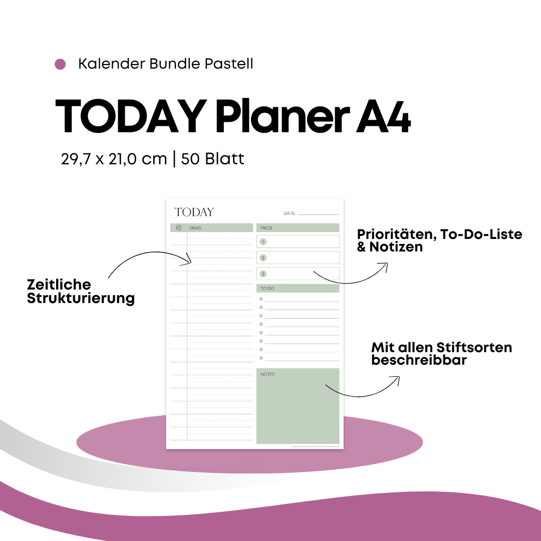 Kalenderbundle "Startklar 2026" - Pastell