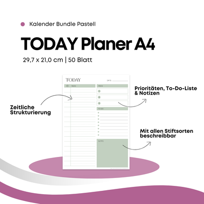 Kalenderbundle "Startklar 2026" - Pastell