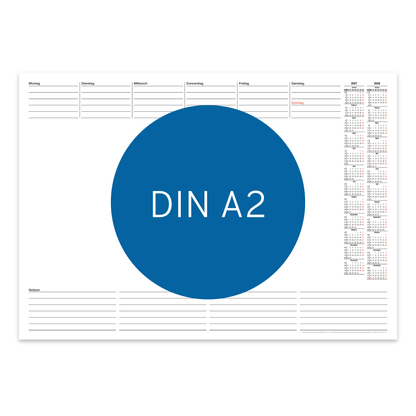 Schreibtischunterlage 2027/2028