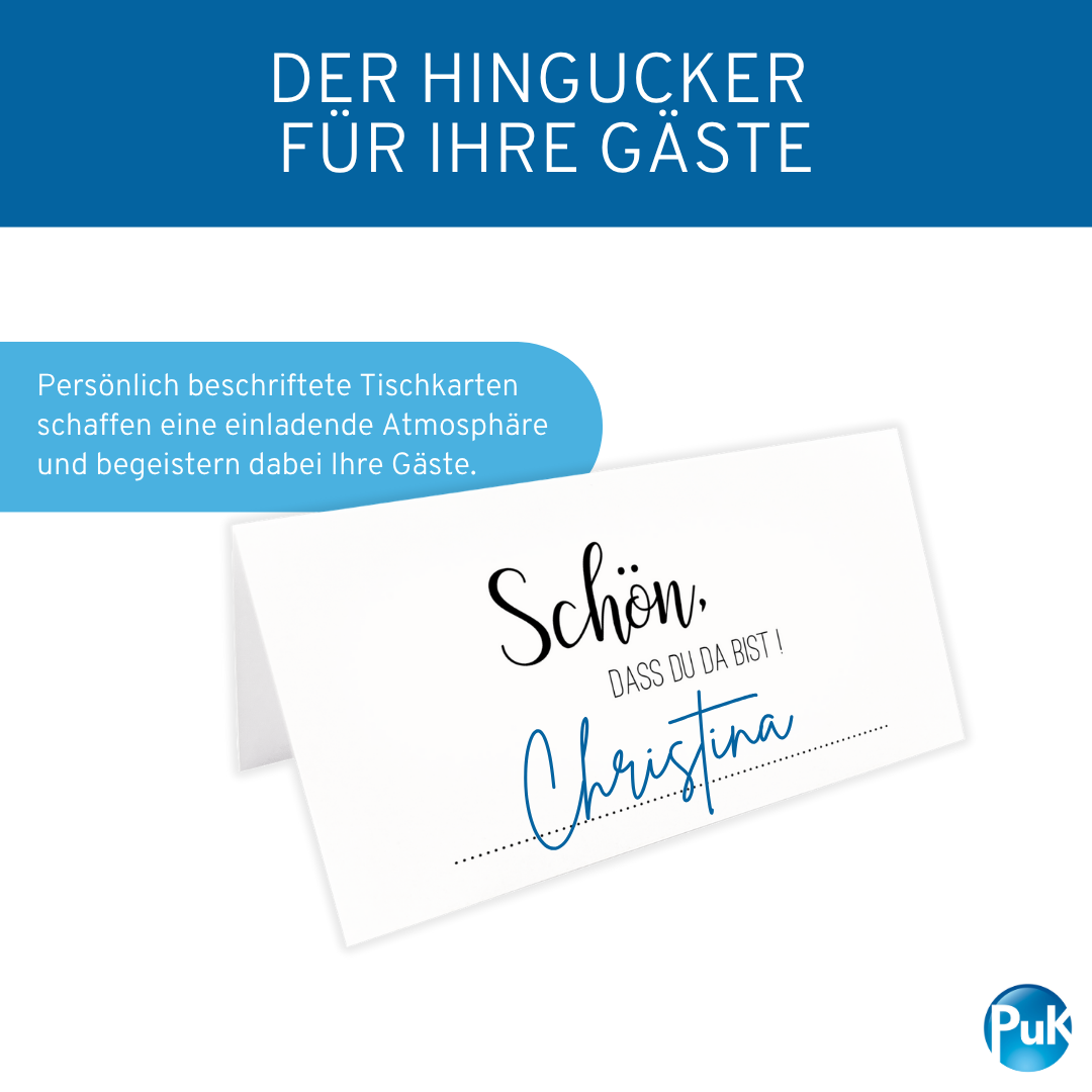 Tischkarten weiß | Design 04