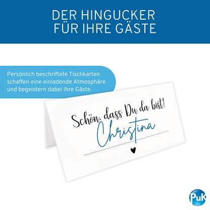 Tischkarten weiß | Design 02
