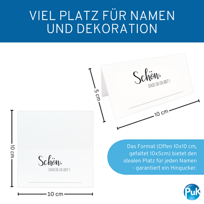 Tischkarten weiß | Design 04