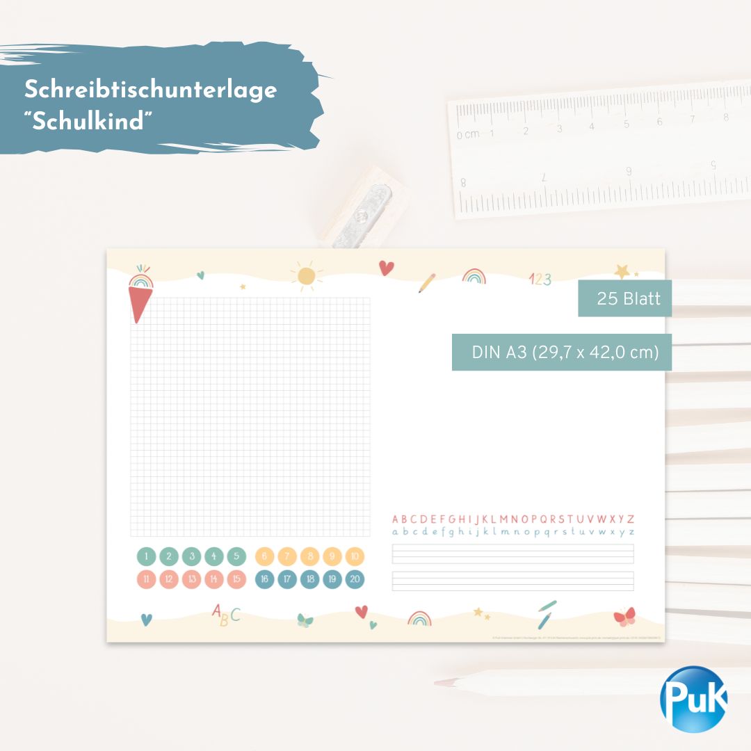 Schulkind Schreibtischunterlage | ABC-Design
