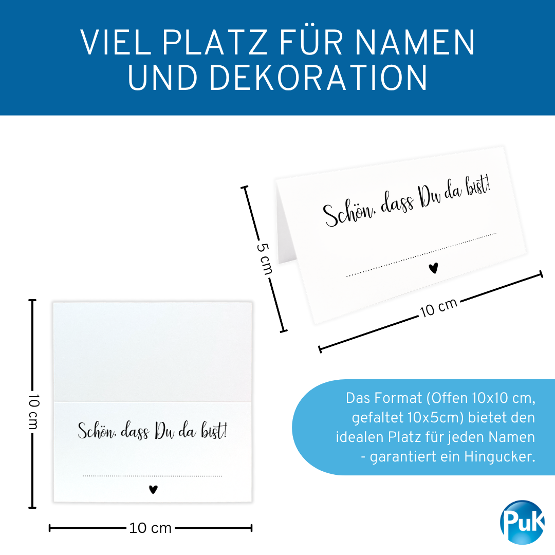 Tischkarten weiß | Design 02