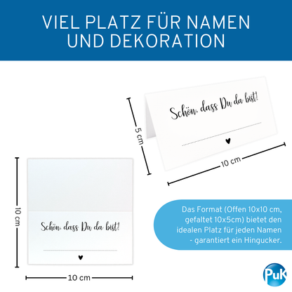 Tischkarten weiß | Design 02