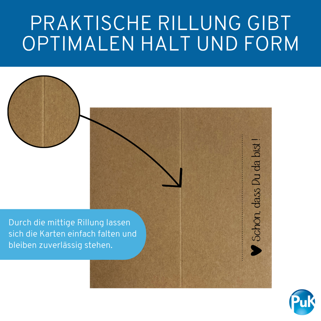 Tischkarten Braun | Design 03K