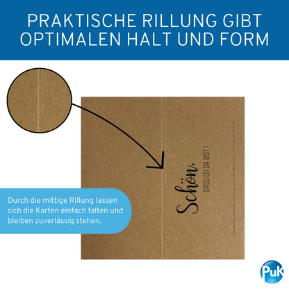 Tischkarten Braun | Design 04K