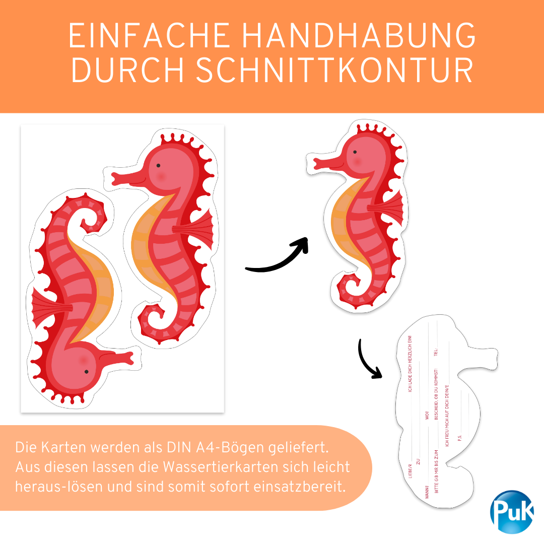 Einladungskarten "Ozean"
