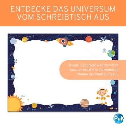 Schreibtischunterlage Weltall