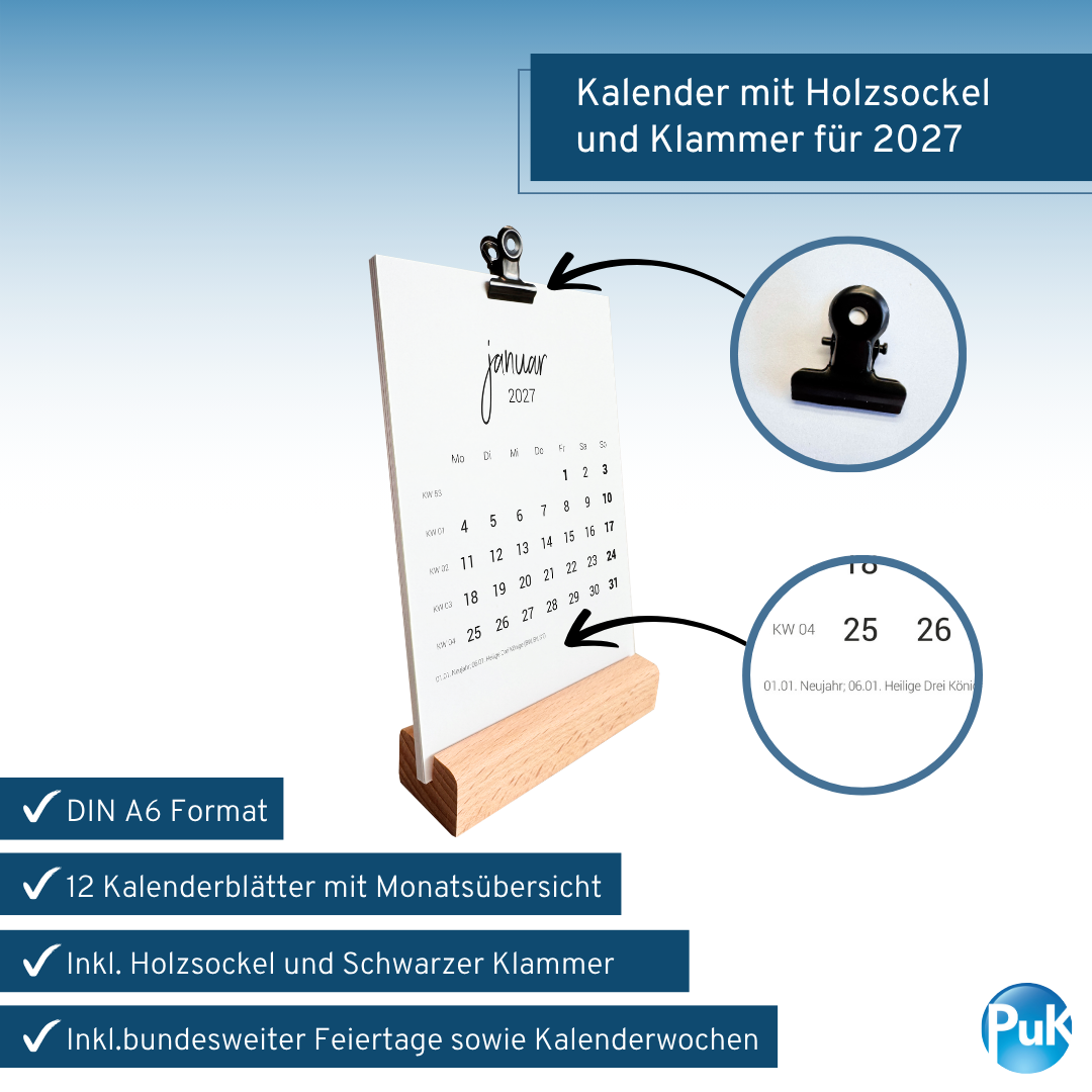 Tischkalender 2027