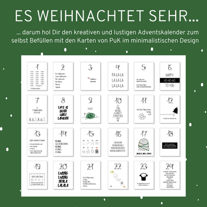 Adventskalender Set "Lustig"