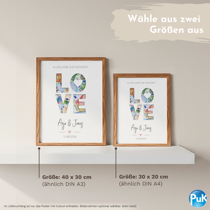 Poster "LOVE" | Geldgeschenk zur Hochzeit