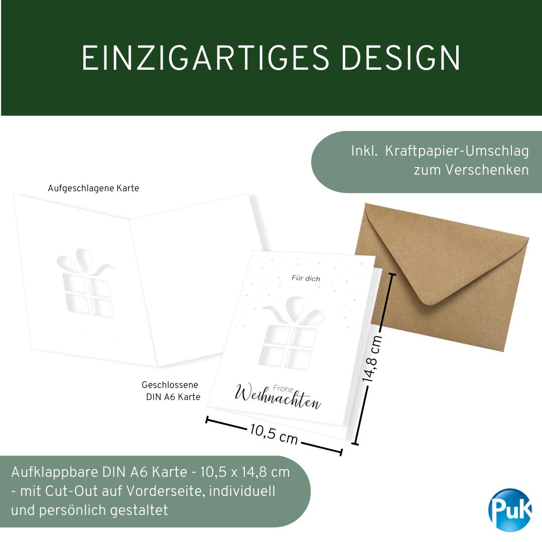 Klappkarte "GESCHENK"