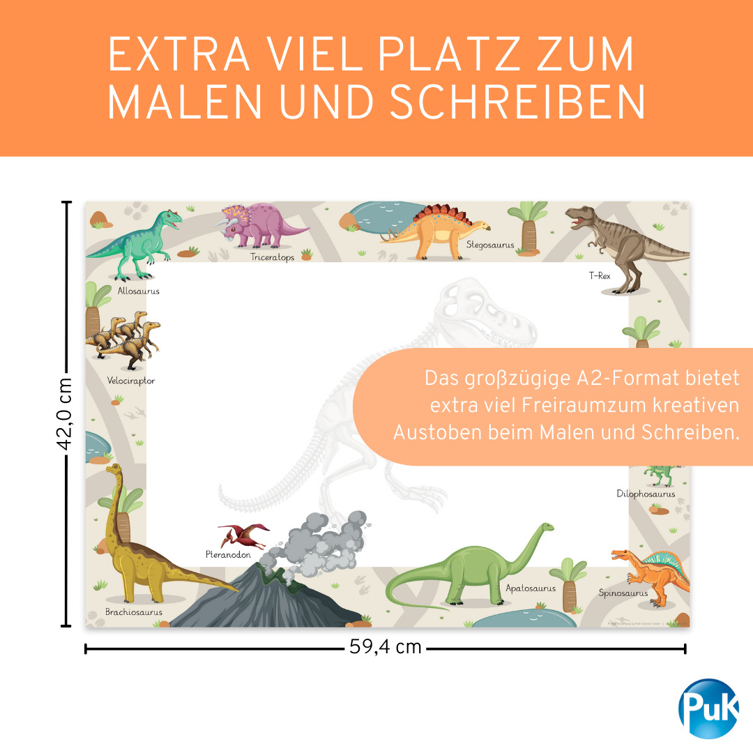 Schreibtischunterlage Dinosaurier