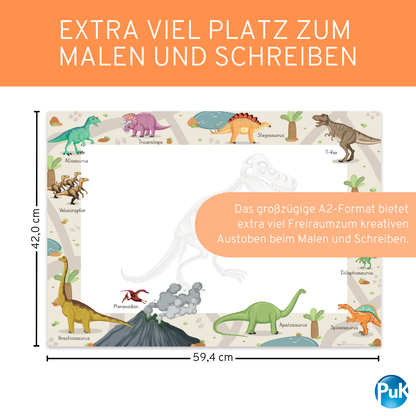 Schreibtischunterlage Dinosaurier