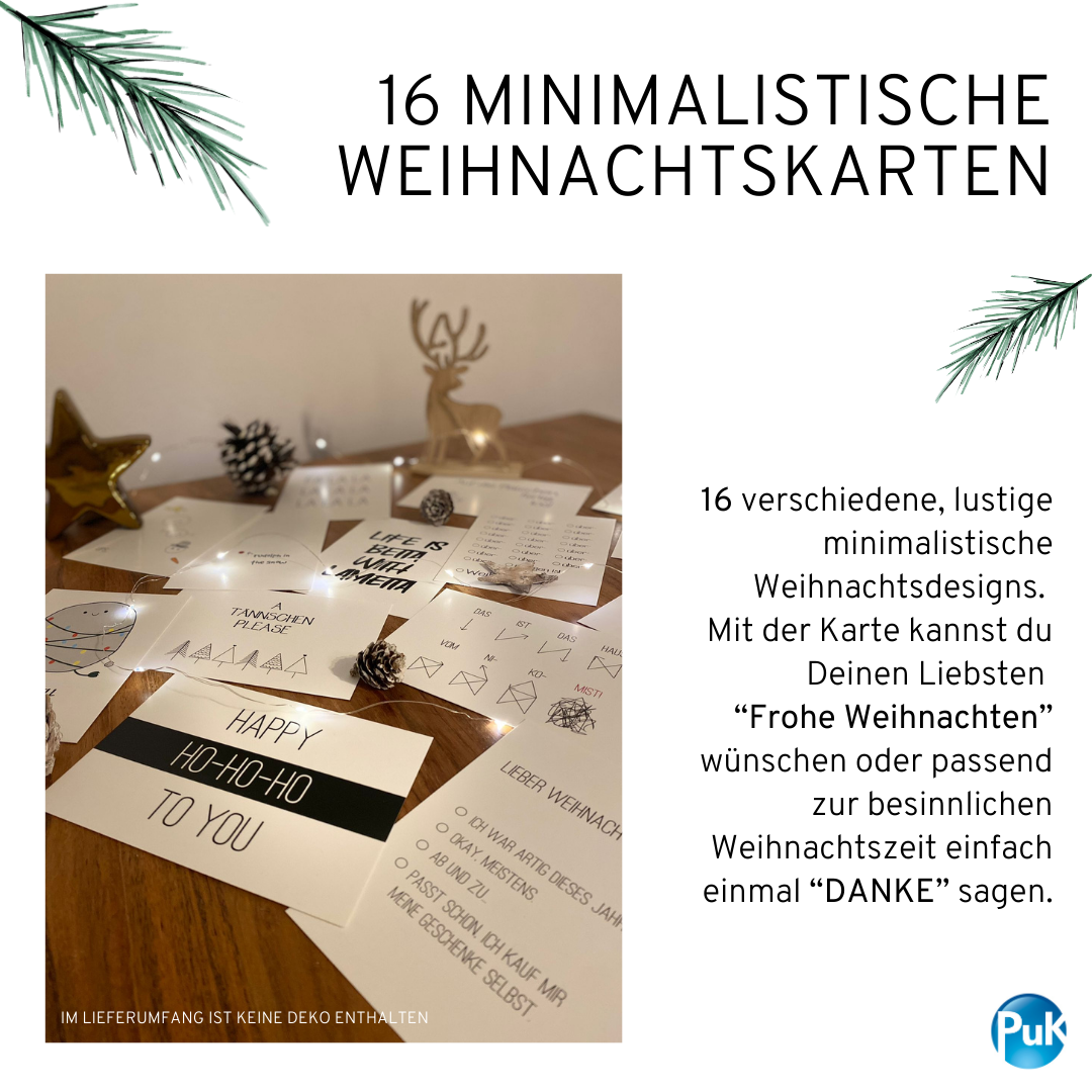 Weihnachtskarten Set "Lustig"
