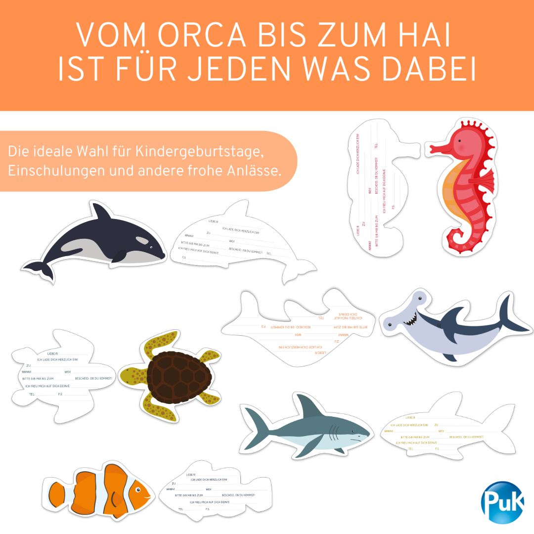 Einladungskarten "Ozean"