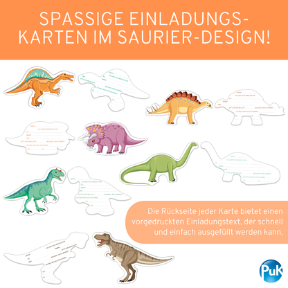 Einladungskarten "Dinosaurier"